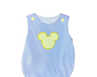 Boys Gingham Mouse Bubble