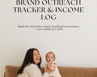 UGC Brand Outreach Tracker: Content Creator Income Log (Google Sheets Digital Download