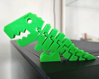 Flexi T-Rex – Fun & Flexible Dinosaur Fidget Toy, 3", 4", and 5" Sizes