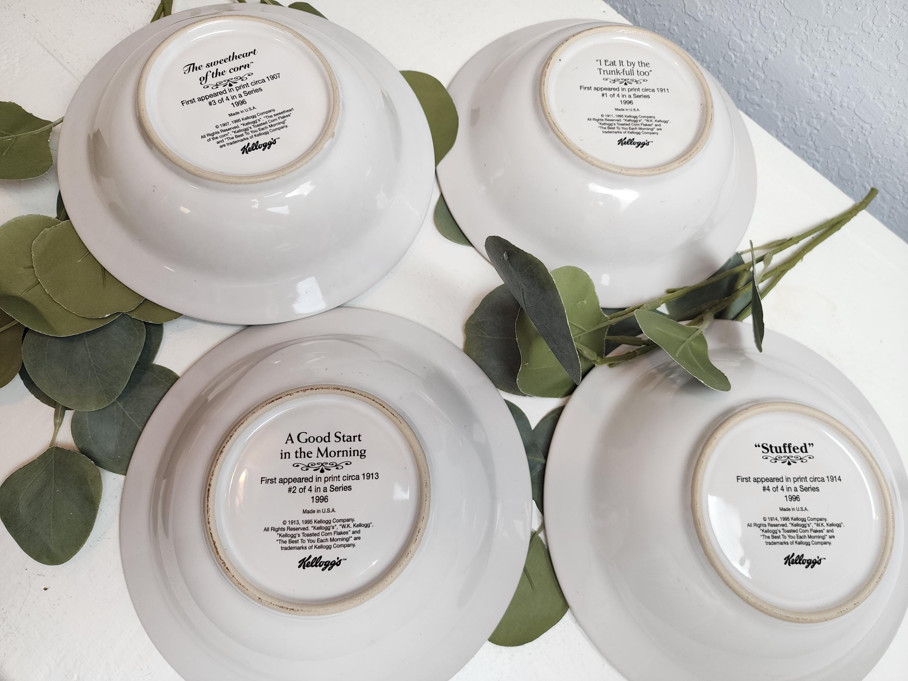 Vintage 1995 Full Set of 4 Kellogg Plastic | Mercari Set of 4 vintage Kellogg cereal bowls, new main image 1
