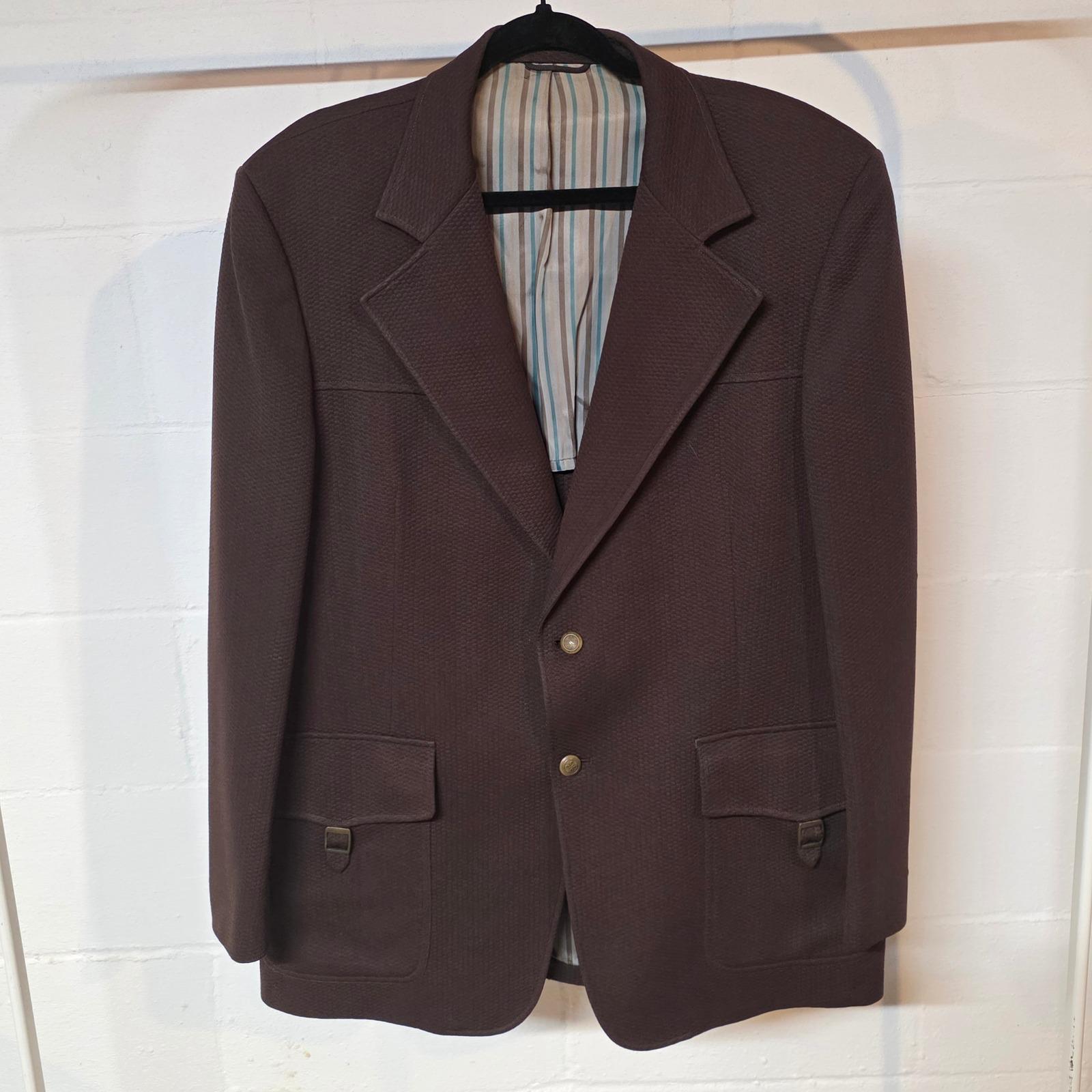 Veste De Sport En Tweed Marron Johnny Carson - Taille 42 - Coupe Classique - Parfait Pour Un Look Décontracté Chic
