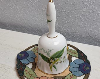 Hammersley Fine Bone China Lily of the Valley Floral Dinner Bell Made in England