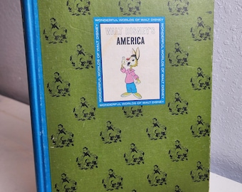 The Wonderful World of Walt Disney America Hard Cover Book 1965