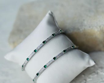 Vintage Designed CZ Bangles