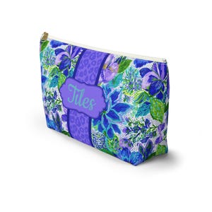 Floral Mahjong Tile Bag for Mah Jong Gift Tile Storage Bag Game Night Bag, Mahjong Gift, Mahjong Tile Pouch, Tile Organizer, Mahjong Bags image 4