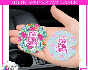 Mahjong Car Coaster, Mahj Coaster, Cute Mahjong Accessories, Hostess Gift, Mahjong Gift, Mah jongg, Mahjong Bird Bam Cheers Stocking Stuffer