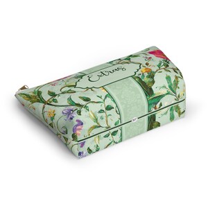 Heirloom Meadow Floral Mahjong Tile Bag Zubehör Tasche, Grüne Mah Jongg Tile Tasche Bild 6