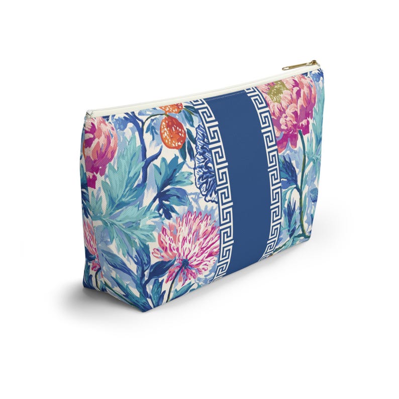 Peony Mahjong Tile Bag for Mah Jong Gift Tile Storage Bag Game Night Bag, Mahjong Gift, Mahjong Tile Pouch, Tile Organizer, Mahjong Bags image 5