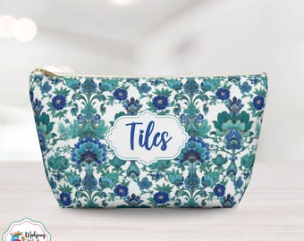 Mahjong Tile Bag for Mah Jong Gift Tile Storage Bag Blue Game Night Bag, Mahjong Gift, Mahjong Tile Pouch, Tile Organizer,  Mahjong Bags