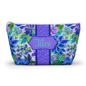 Floral Mahjong Tile Bag for Mah Jong Gift Tile Storage Bag Game Night Bag, Mahjong Gift, Mahjong Tile Pouch, Tile Organizer, Mahjong Bags image 2
