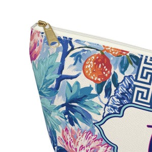 Peony Mahjong Tile Bag for Mah Jong Gift Tile Storage Bag Game Night Bag, Mahjong Gift, Mahjong Tile Pouch, Tile Organizer, Mahjong Bags image 7