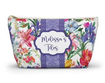 Floral Mahjong Tile Bag for Mah Jong Gift Tile Storage Bag Game Night Bag, Mahjong Gift, Mahjong Tile Pouch, Tile Organizer,  Mahjong Bags