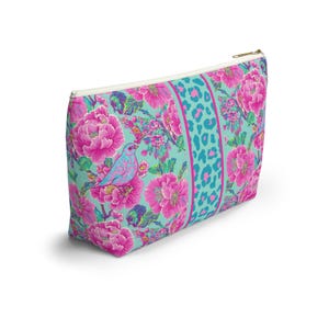 Mahjong Tile Bag for Mah Jong Gift Tile Storage Bag Game Night Bag, Mahjong Gift, Mahjong Tile Pouch, Tile Organizer, Birdie Blossom image 5