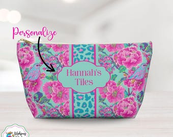 Borsa per tessere di Mahjong, regalo per Mahjong, borsa porta tessere, borsa per serate di gioco, regalo per Mahjong, astuccio per tessere di Mahjong, organizer per tessere, Birdie Blossom