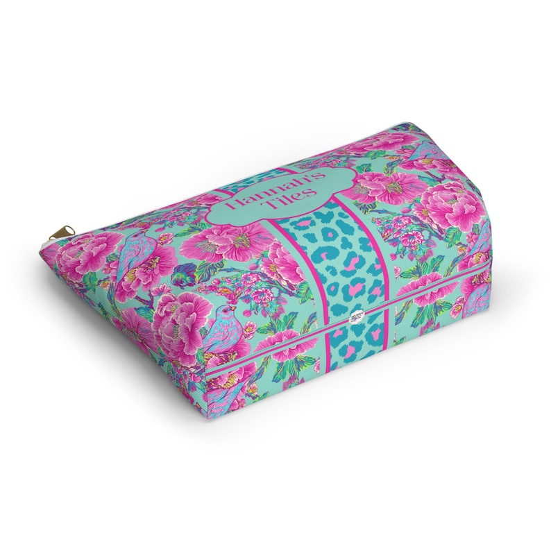 Mahjong Tile Bag for Mah Jong Gift Tile Storage Bag Game Night Bag, Mahjong Gift, Mahjong Tile Pouch, Tile Organizer, Birdie Blossom image 6