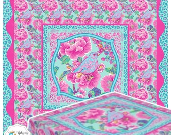 Mahjong Tablecloth, Pink Game Night Instructions, Charleston Mahjong Directions Table Cover,  Mahjong Set Cover, Mah Jongg Table Decor
