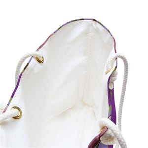 Bolsa de Mahjong Tiffany Amethyst, bolsa de fin de semana floral personalizada para fichas, accesorios con nombre personalizado, regalo para jugadores de Mahjong imagen 6