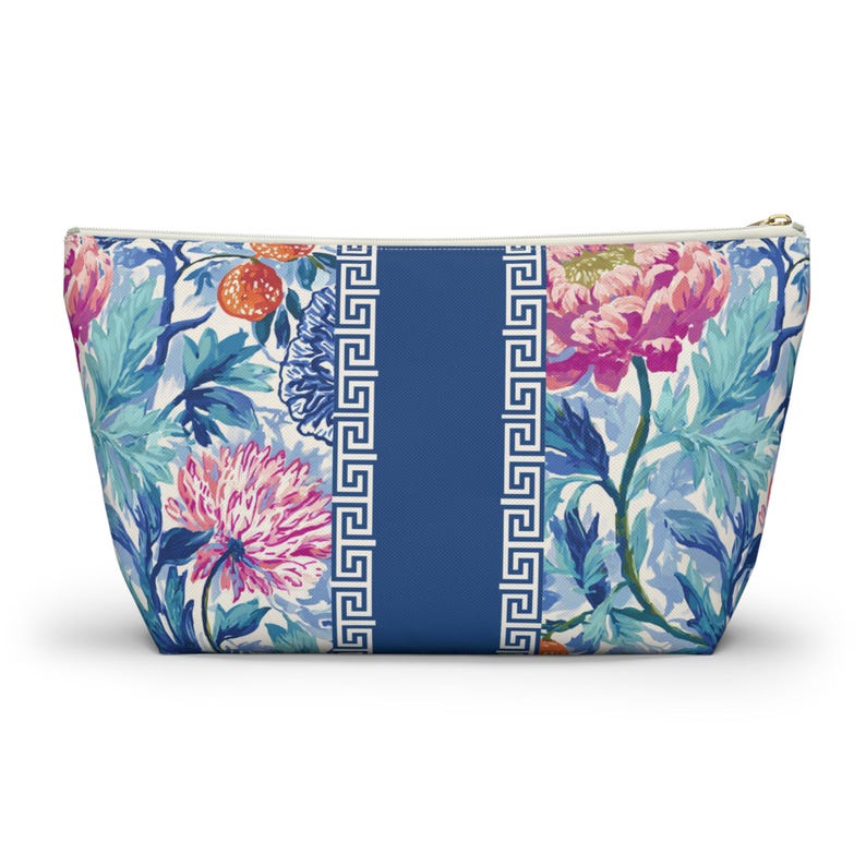 Peony Mahjong Tile Bag for Mah Jong Gift Tile Storage Bag Game Night Bag, Mahjong Gift, Mahjong Tile Pouch, Tile Organizer, Mahjong Bags image 3