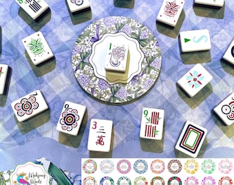Mahjong Discard Coaster – Tile Discard Holder for Clear Play | Matches Mahjong Made Chic Mats | Mahjong Table Accessory - Discard Disc