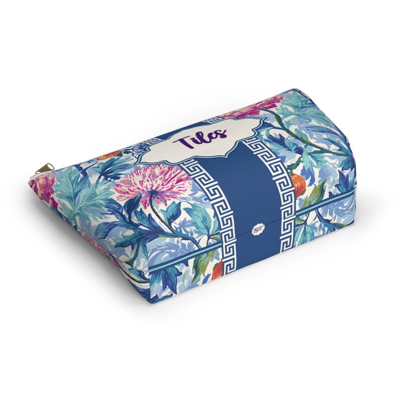 Peony Mahjong Tile Bag for Mah Jong Gift Tile Storage Bag Game Night Bag, Mahjong Gift, Mahjong Tile Pouch, Tile Organizer, Mahjong Bags image 6