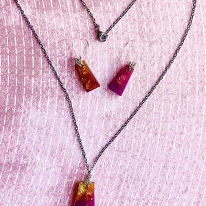 Sunset Sorbet Boho Necklace & Earring Set