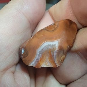 Bahia Agate Halves (Sold Separately) | Red Eye Agate with Quartz & Bold Banding | 0.3oz and 0.4oz | Brazilian Polished Specimens