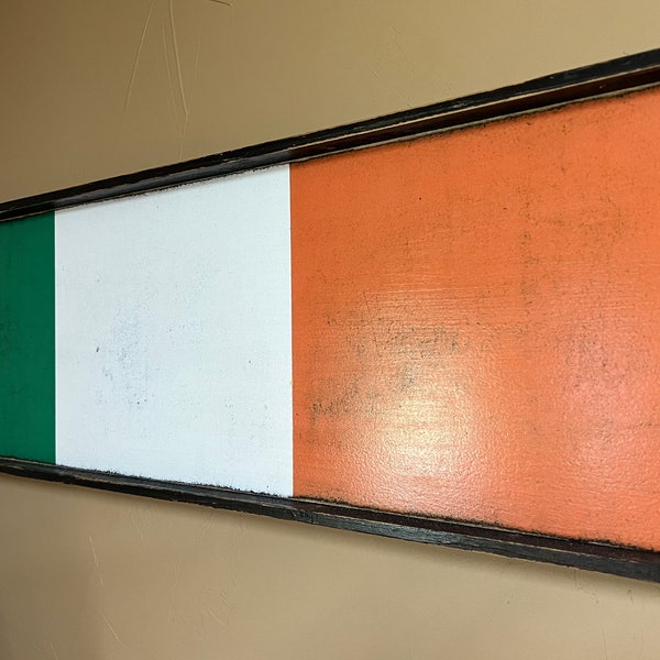 Wood Irish Flag Etsy