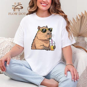Capybara Shirt, Unisex Shirt, Funny Capybara Shirt, Funny Shirt, Funny Animal Shirt, Animal Shirt, Capybara Sunglasses Shirt,