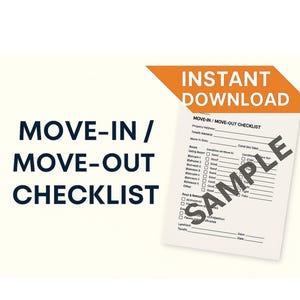 Detailed Rental Property Move-In/Move-Out Condition Checklist