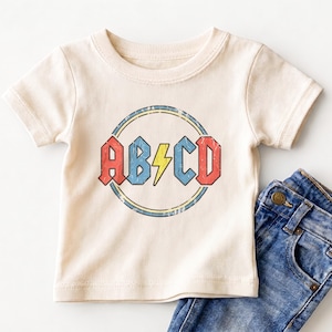 ABCD Rock Baby Onesie®® - Funny Alphabet Rockstar Bodysuit image 6