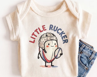 Little Rucker Baby Onesie - Cute Rugby Baby Bodysuit