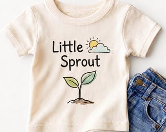 Little Sprout Kids Shirt - Cute Plant Nature Toddler Tee