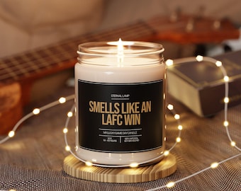 Smells Like A Los Angeles FC (LAFC) Win Candle | Smells like Custom Candle | Liverpool Scented Candle | Lucky Soccer Candle