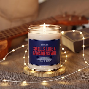 Smells Like a Montreal Canadiens Win Candle | Smells like Custom Candle | Montreal Canadiens Scented Candle | Lucky Hockey Candle