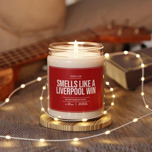 Smells Like a Liverpool Win Candle | Smells like Custom Candle | Liverpool Scented Candle | Lucky Soccer Candle
