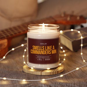 Smells Like a Washington Commanders Win Candle | Smells like Custom Candle | Washington Commanders Scented Candle | Lucky Football Candle