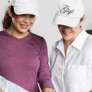 Custom Gigi Ball Cap: Embroidered Grandma Hat