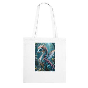 Cute Dragon Tote Bag - Eco-Friendly Cotton Tote - Perfect for Groceries & Gifts