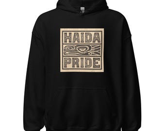 Sudadera con capucha Haida Pride, arte indígena de la costa noroeste, sudadera con capucha Haida Nation Pride, sudadera con capucha Native Heritage