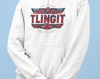 Sudadera con capucha Tlingit • Sudadera con arte tribal indígena de la costa noroeste
