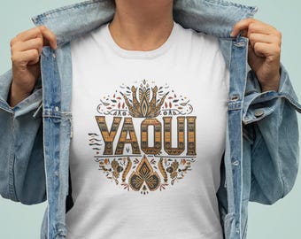 Yaqui Tribe T-Shirt • Indigenous Floral Graphic Tee