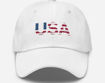 Distressed USA Flag Baseball Cap – Patriotic American Ball Hat