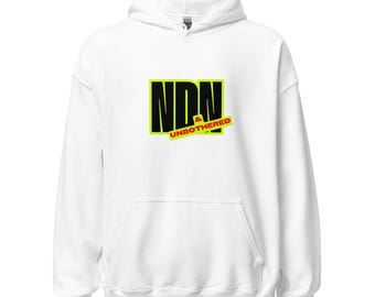 Sudadera con capucha NDN & Unbothered – Sudadera con humor indígena – Sudadera con estampado del orgullo nativo