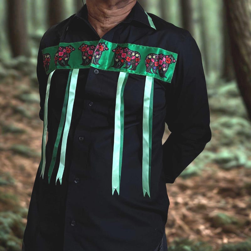 Lakota Artist Jackie Black Buffalo Ribbon Shirt