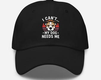 Funny Dog Lover Hat, Retro Sunset Design, Dog Mom/Dad Cap