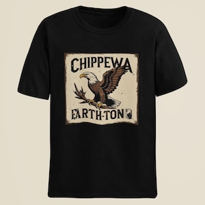 Chippewa Eagle Graphic T-Shirt: Native Inspired Tribal Tee