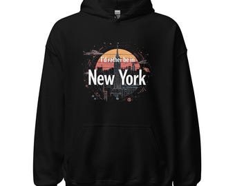 NYC 自由の女神グラフィック ジップパーカー：ニューヨークギフト