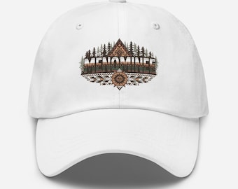 Menominee Nation Dad Hat | Tribal Forest Design, Indigenous Gift