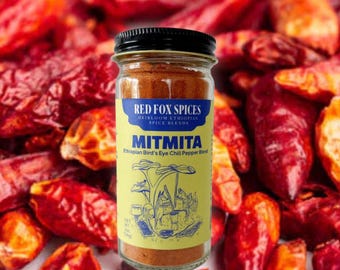 Authentic Ethiopian Mitmita Spice Blend: Fiery Bird's Eye Chili Seasoning | 2oz