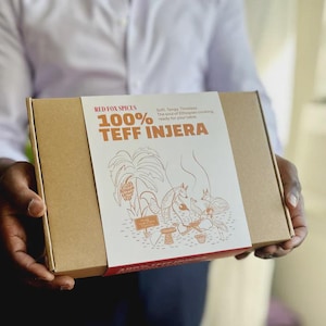Authentic 100% Teff Injera | Ethiopian Gluten-Free Flatbread, Vegan, Baked in Ethiopia
